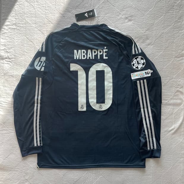 25-26 레알 마드리드 어웨이 음바페 긴팔 유니폼