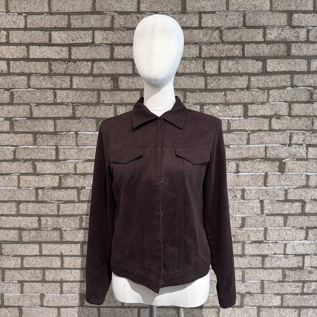 Japanese Vintage 다크브라운 스웨이드 자켓