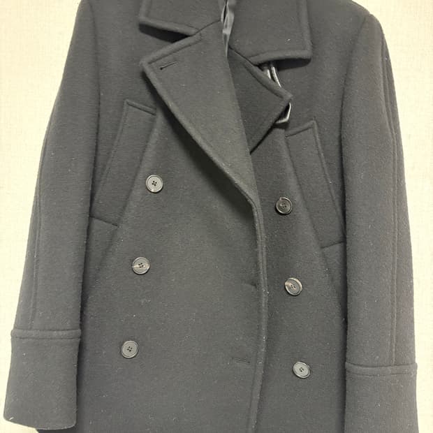 문선 피코트 블랙