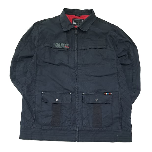 CL929 XL 오클리 00s 블랙 캔버스 워크 자켓 아우터