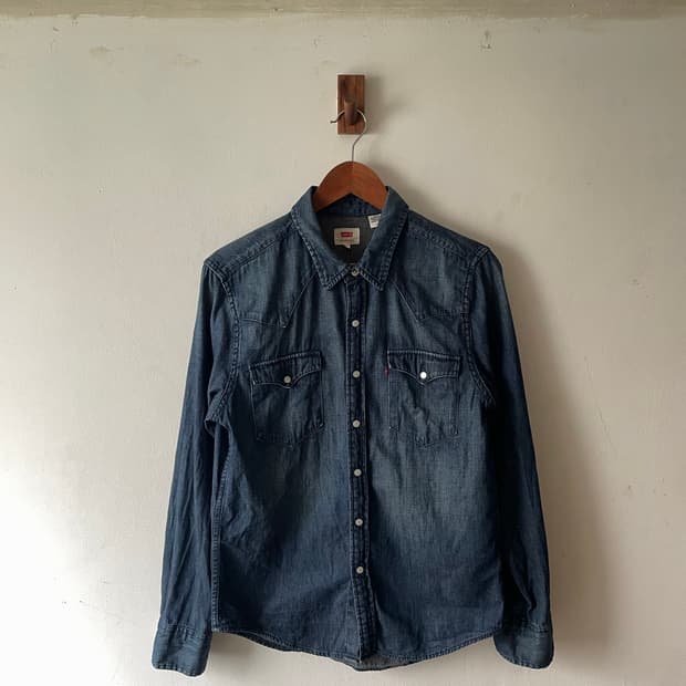 Vintage Levi's Denim 웨스턴셔츠