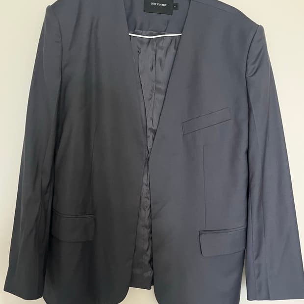 로우클래식 논카라 그레이 자켓