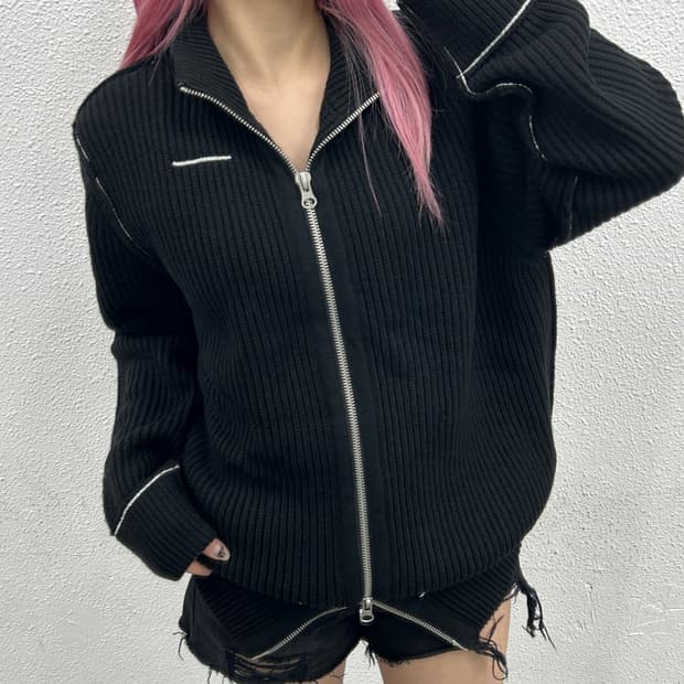 마르지엘라 헤비코튼 투웨이 니트집업 ( 최상급 컨디션 & 최저가 )