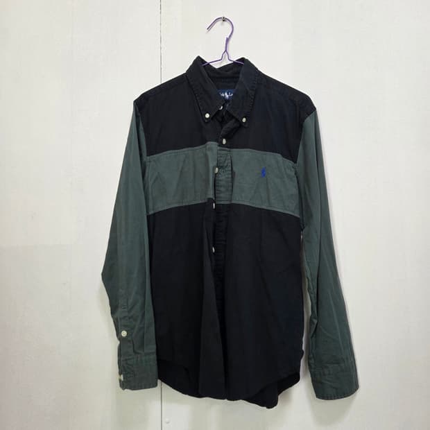 90s폴로 랄프로렌 배색 셔츠 S #72405