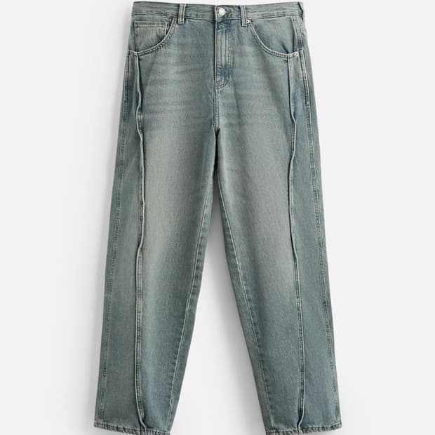 ZARA 자라 심라인 배기핏 데님진