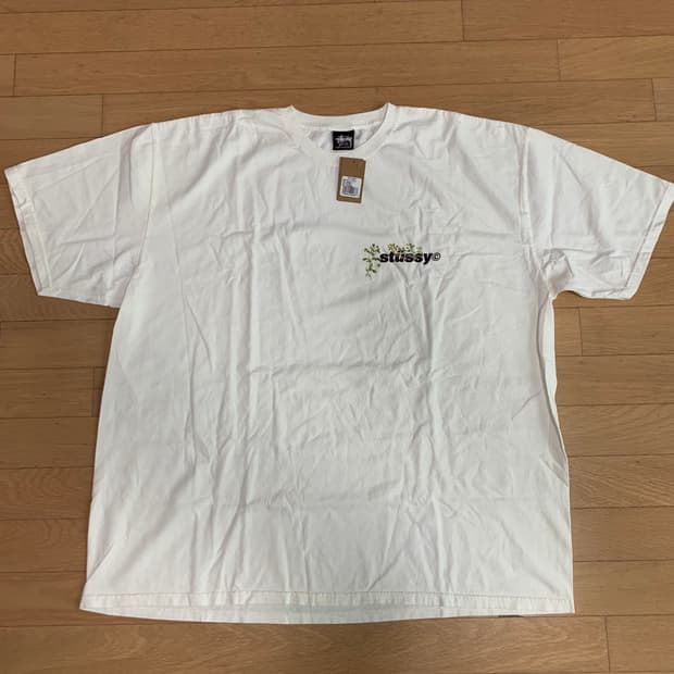 [XXL] stussy 스투시 보케이 피그먼트 다이드 반팔티셔츠 내츄럴