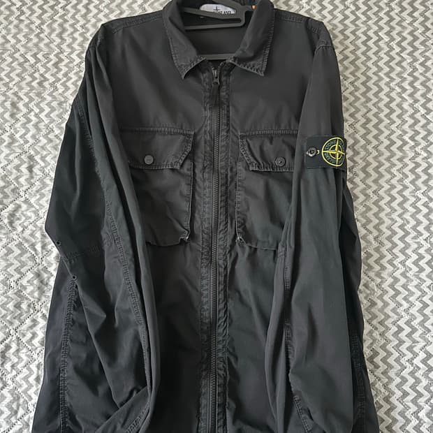 스톤아일랜드 21FW 올드이펙트 와펜 오버셔츠 L사이즈