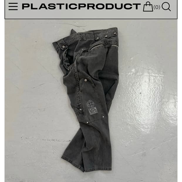 플라스틱프로덕트 H-ZIP POCKET PANTS (ASPHALT)