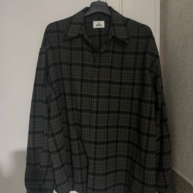 mjd 오버사이즈 카키 셔츠 L 사이즈