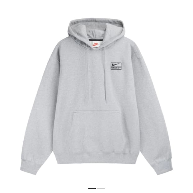 민트급) 나이키 x 스투시 나투시 NRG RA 풀오버 후드 다크 그레이 