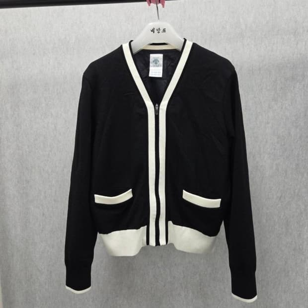 여성 95 데상트 골프 니트 가디건