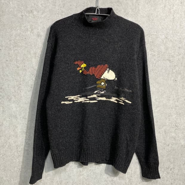 [52] Jean Louis Fradet 스누피 자수 니트