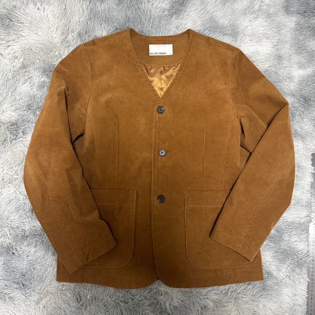 비슬로우 스탠다드 논카라 코듀로이자켓 M사이즈