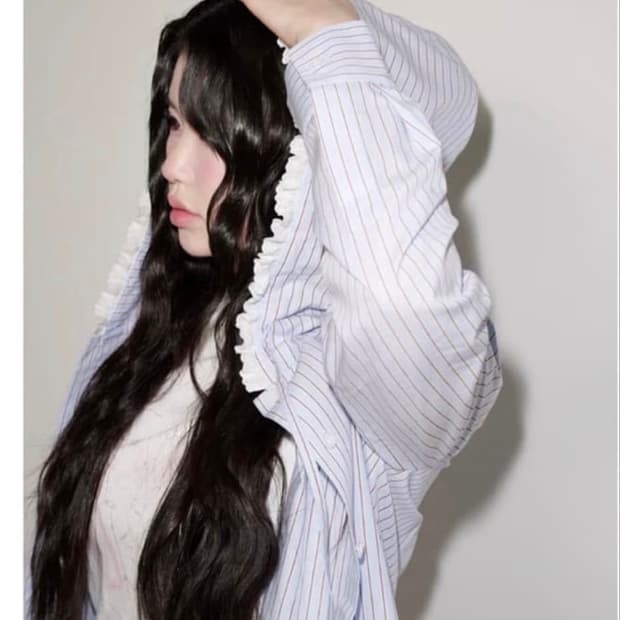 오모모 셔츠 omomo sociu shirt blue