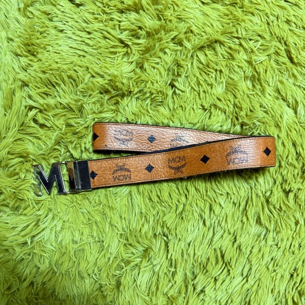 MCM 빈티지 레더 벨트