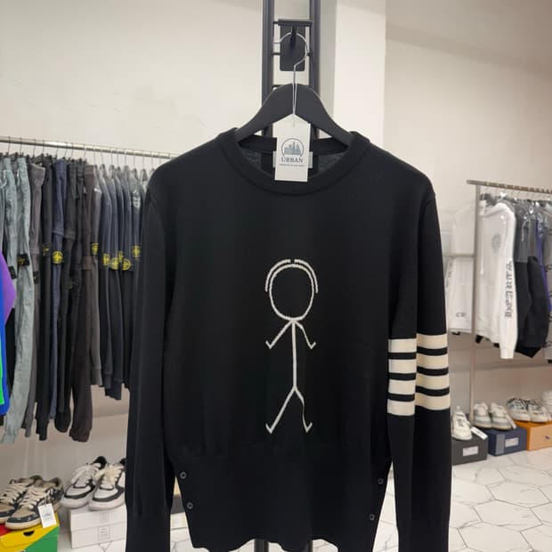 [4] 톰브라운 미스터 톰 아이콘 인타르시아 니트