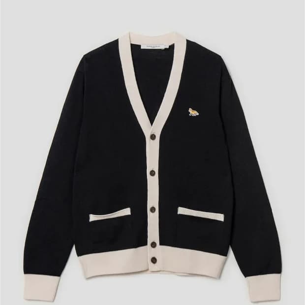 메종 키츠네 베이비 폭스 패치 가디건 xxs 새상품