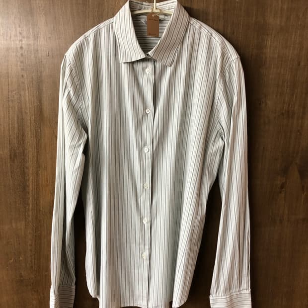 Loro piana 스트라이프 버튼 업 셔츠 48