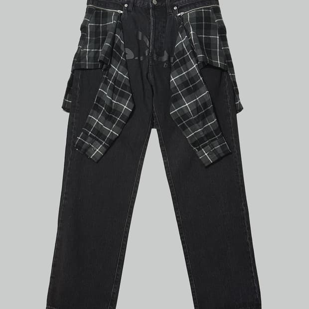 언더커버 슈프림 데님팬츠 