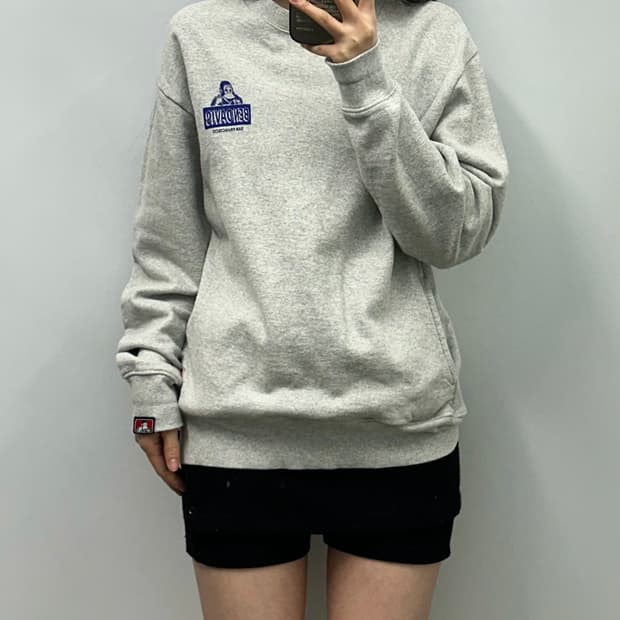 벤 데이비스 빅로고 그레이 맨투맨