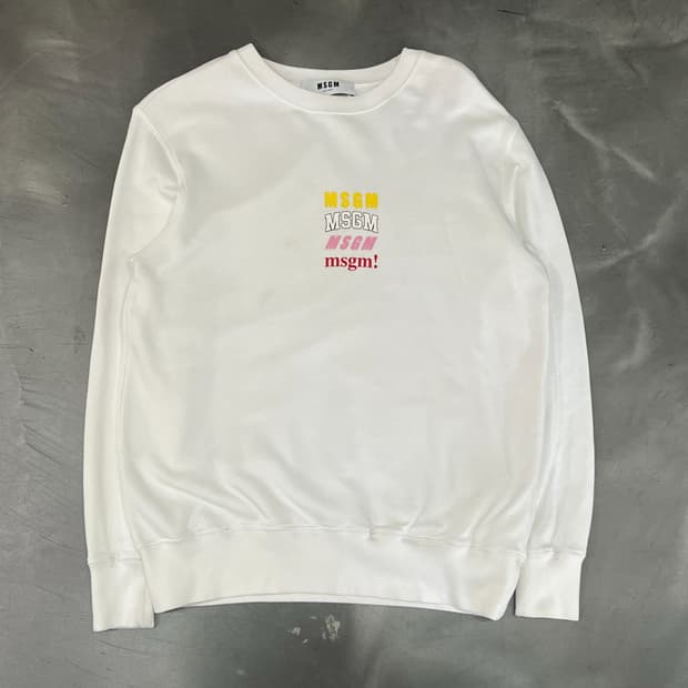 msgm 로고 맨투맨 y18530