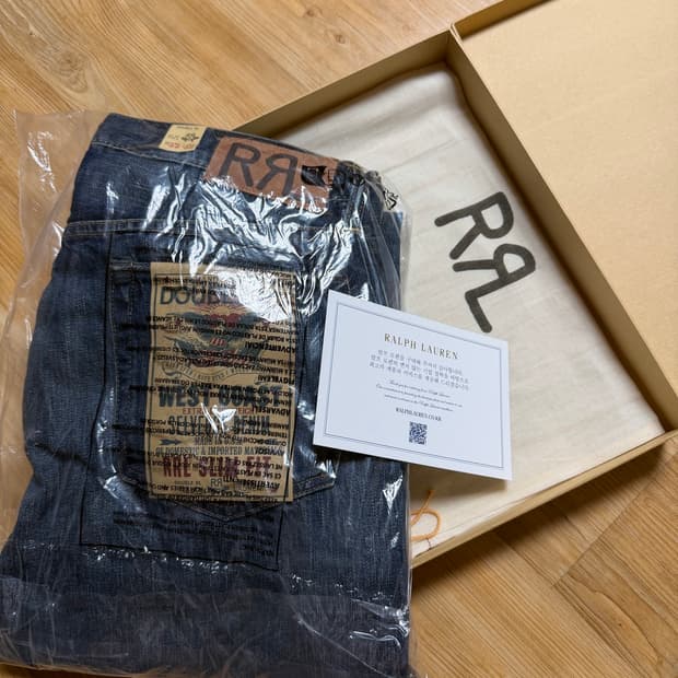 RRL 더블알엘 슬림핏 리지크레스트 셀비지 진 33/32