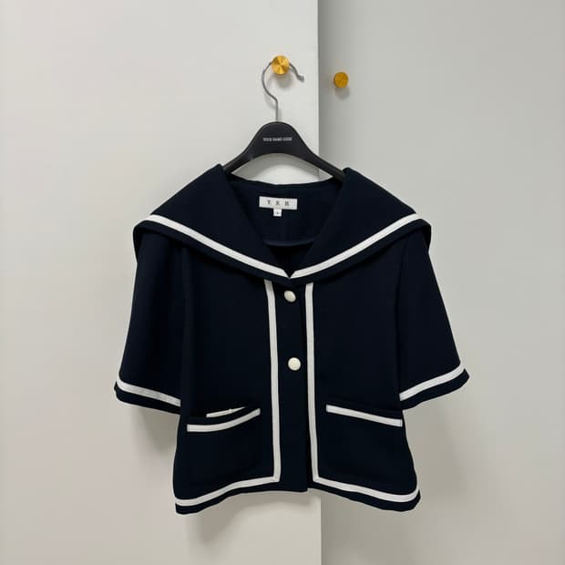 유어네임히얼 세일러 블라우스 재킷 네이비