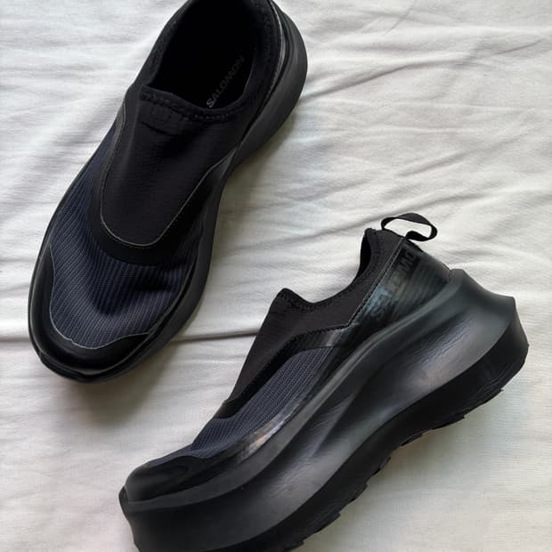 살로몬 x 꼼데가르송 슬립온 플랫폼 블랙  CDG x SALOMON Sl