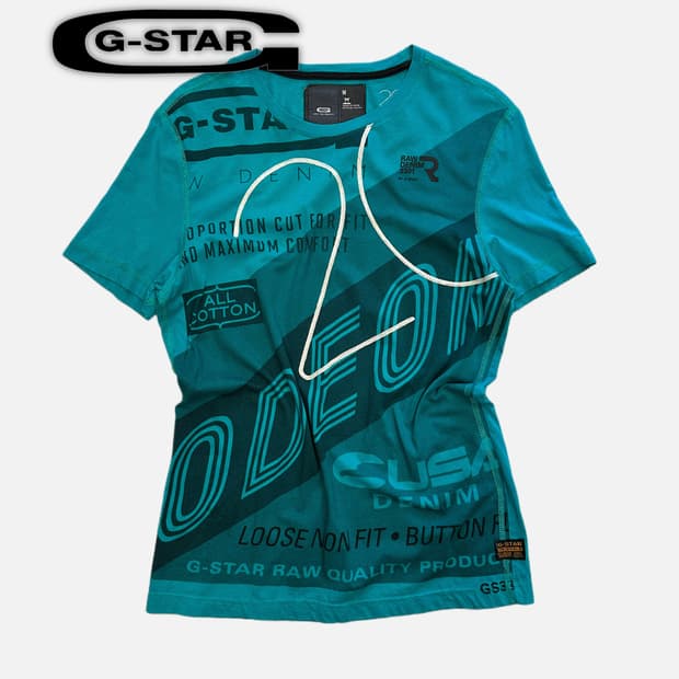logo printing green t-shirt