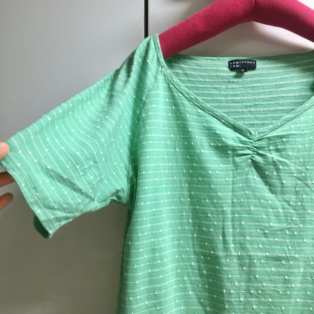 Kumikyoku 3/4 green dot tee