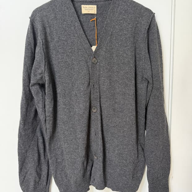 누디진 그레이 가디건 M 사이즈