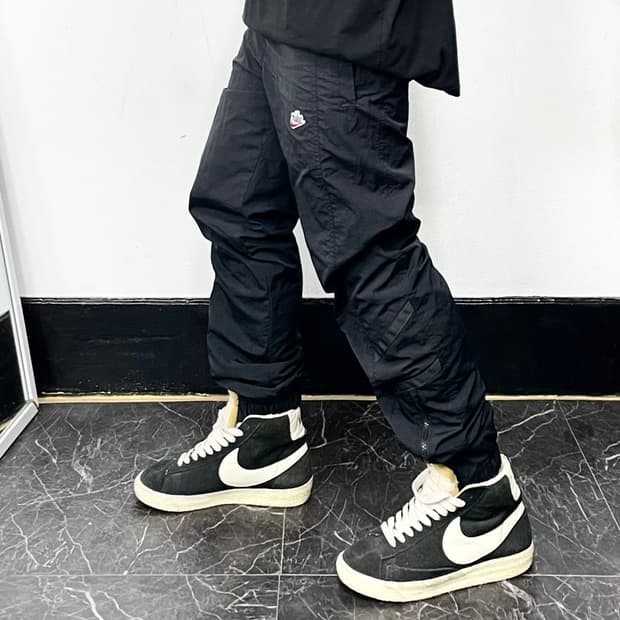 나이키 해리티지 스우시 블랙 조거 트랙팬츠