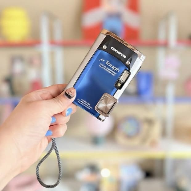 💙미품/풀박셋 💙올림푸스 뮤 터프6020 메탈릭블루 방수디카 