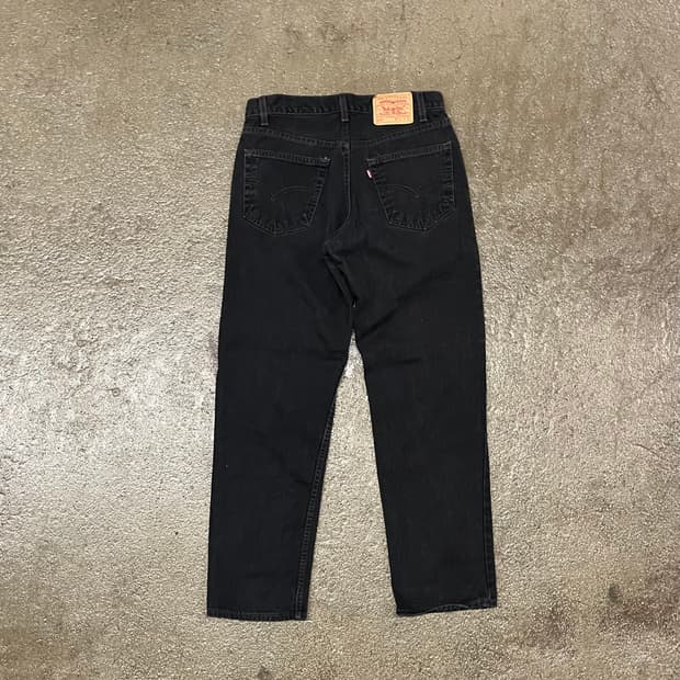 90s USA Levis550 블랙진 (31“)