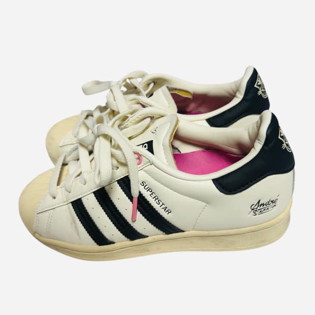 adidas Superstar × Andre — ivory & pink 