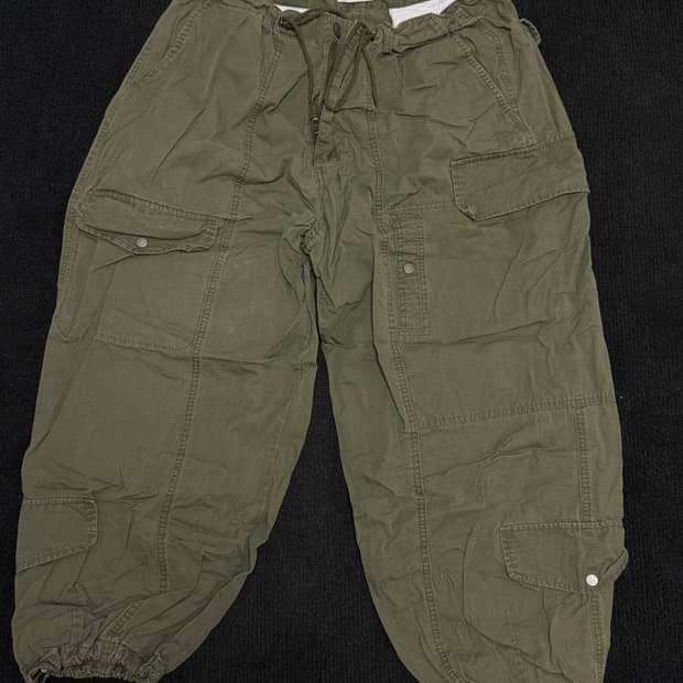 빈티지 와투케 와이드 카고팬츠 와걸 큐빈 오공이 파우닝