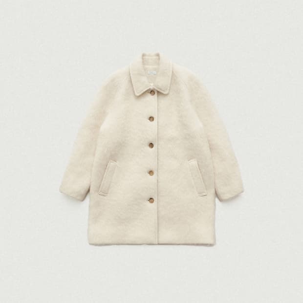 더바넷 Snow White Half Balmacaan Coat
