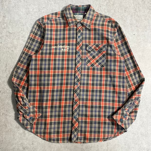 [L] Levi's 501 리바이스 웨스턴 체크셔츠