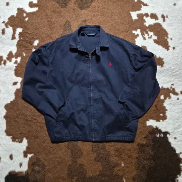 폴로 랄프로렌 남성용 네이비 클래식 면자켓(L~XL)