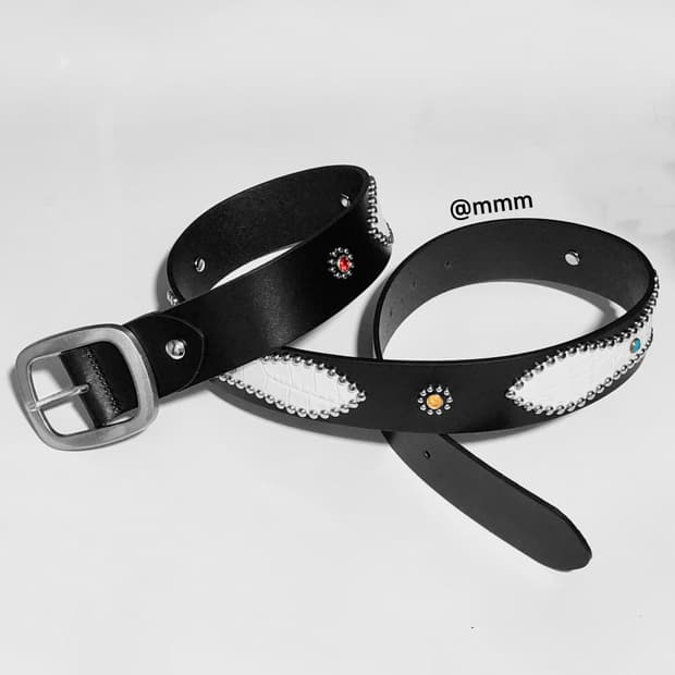 [Unisex] 잼스톤 빈티지 웨스턴 벨트