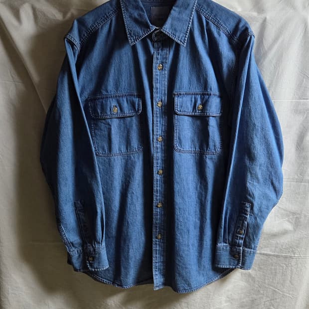 유니클로 JW앤더슨 데님 셔츠 블루 XL