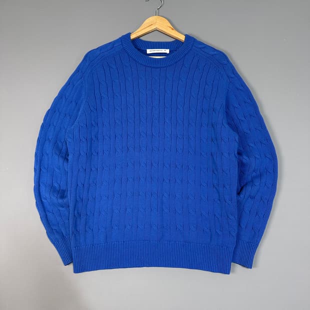 인템포무드 꽤배기 니트 블루 M [021106]