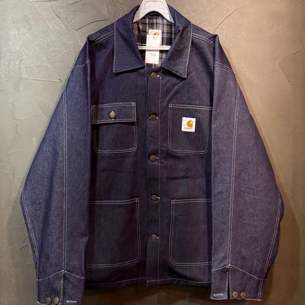 [L] CARHARTT 칼하트 빈티지 데님 커버올 자켓