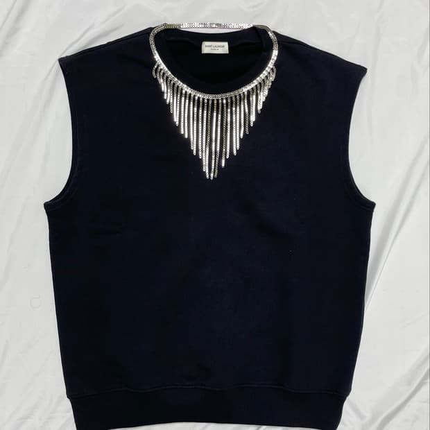 Saint laurent fw14 chain sleeveless