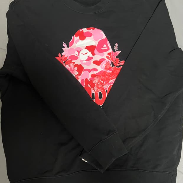 XL 베이프 벚꽃 사루 맨투맨