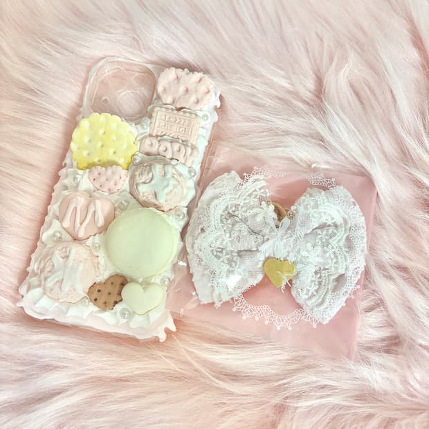 슈크크 리본키링 슈크르엔젤 케이스 세트 히메갸루 라떼갸루