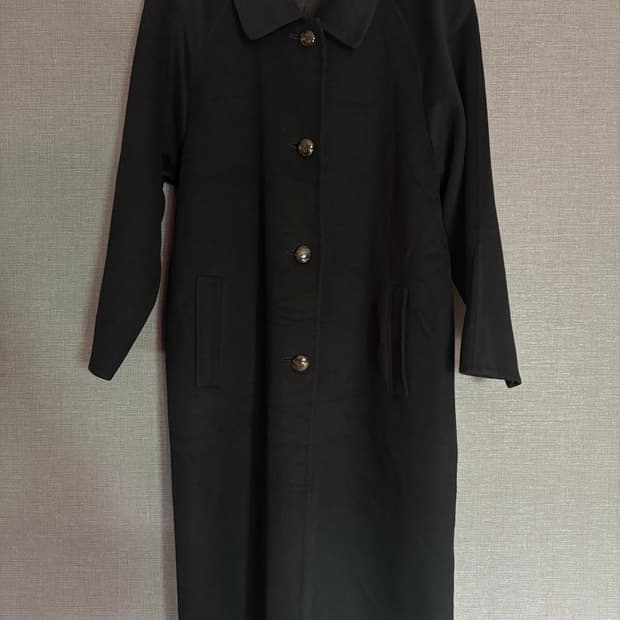 로로피아나 블랙 캐시미어 코트