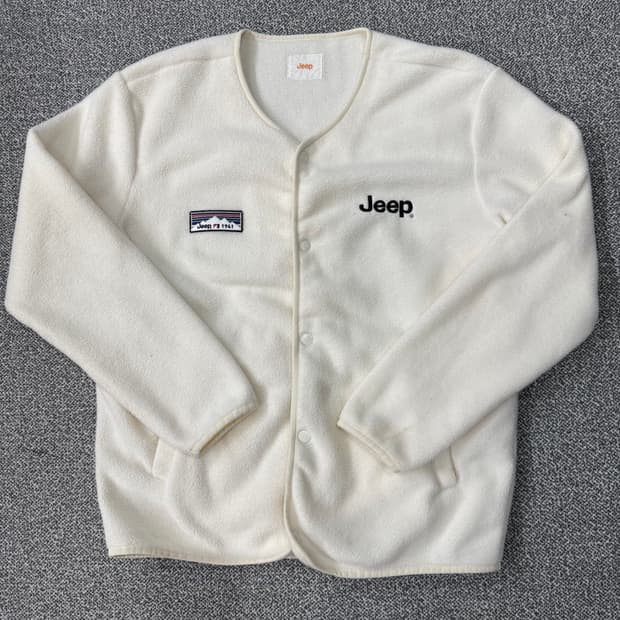 지프 레트로 마운틴 코지 후리스 가디건