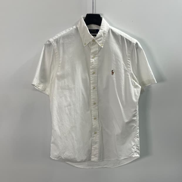 폴로 랄프로렌 화이트 샴브레이 셔츠 (on.1676)