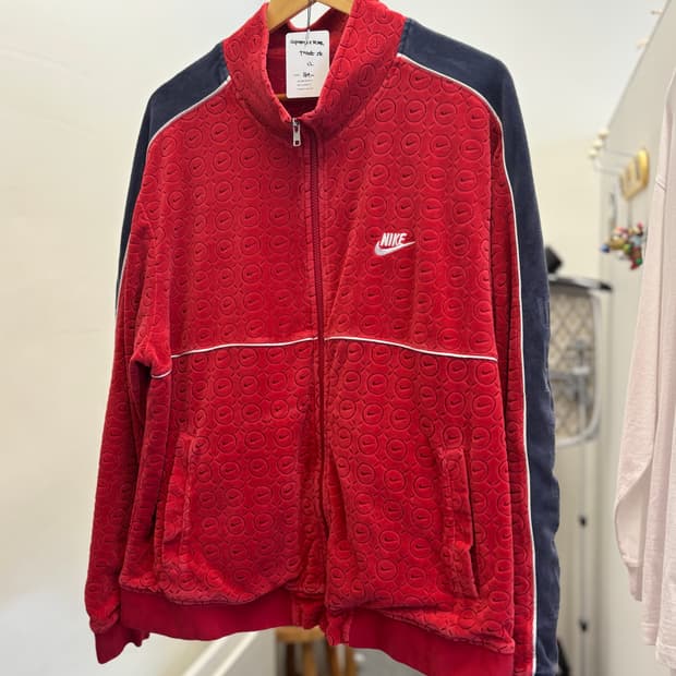 Supreme x nike velour track jacket